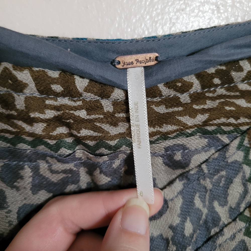 Free People Patchwork Asymmetrical Maxi Skirt in … - image 3